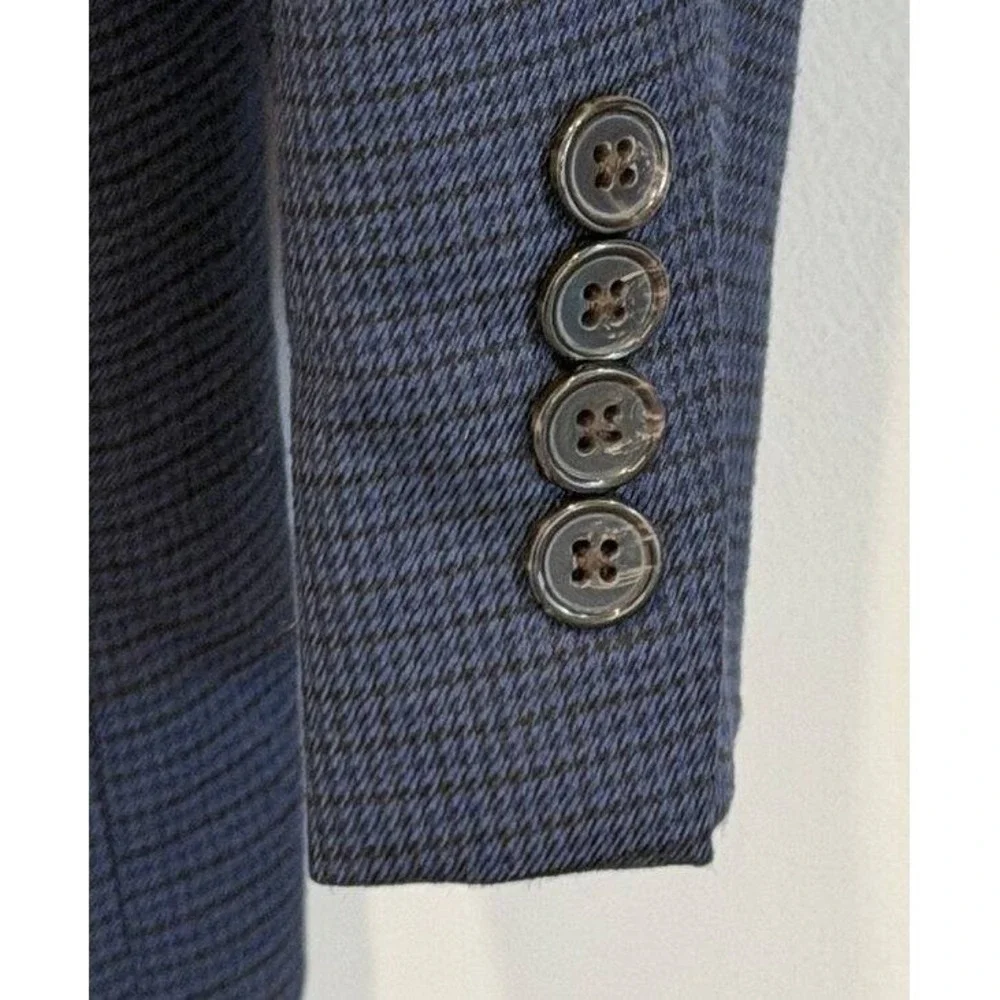 Lauren Ralph Lauren Navy Blue Mini Pattern Mens Blazer Jacket Size 43R